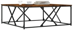 VidaXL Τραπεζάκι Σαλονιού Καπνιστή Δρυς 100x100x40 εκ Επεξεργασμ. Ξύλο