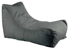 Ανάκλιντρο Πουφ LAZY  Ύφασμα Ανθρακί 100% Αδιάβροχο 70x106x67cm