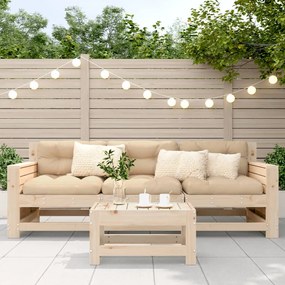 vidaXL Υποπόδιο Κήπου 62 x 30 x 32 εκ. από Μασίφ Ξύλο Πεύκου