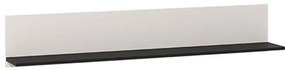 Ράφι τοίχου Savoia ZP Cashmere - Aνάγλυφο Μαύρο 137x20x24 εκ. 137x20x24 εκ.