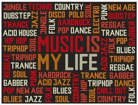 Φωτοταπετσαρία - Music is my life 350x270