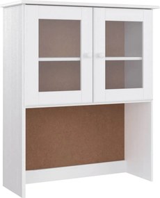 vidaXL Ντουλάπι ALTA Λευκό 77 x 35 x 165 εκ. από Μασίφ Ξύλο Πεύκου