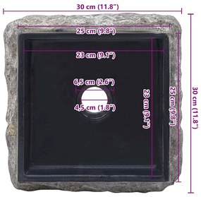 ΝΙΠΤΗΡΑΣ ΜΑΥΡΟΣ 30 X 30 X 13 ΕΚ. ΜΑΡΜΑΡΙΝΟΣ 149175