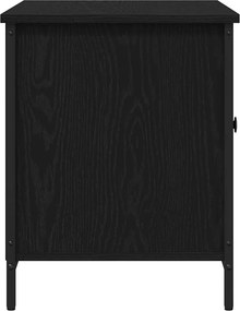 vidaXL Ντουλάπι TV 80 x 40 x 50 cm Μαύρη δρυς Επεξεργασμένο ξύλο