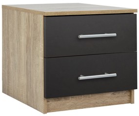 ΚΟΜΟΔΙΝΟ ΜΕΛΑΜΙΝΗΣ CHELSEA HM2220.04 SONAMA-ΓΚΡΙ 48X40X41Υ εκ.