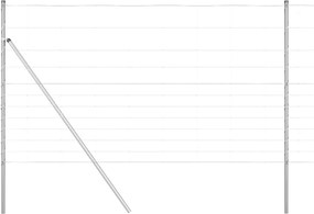 vidaXL Στύλος Περιφράξεων Γαλβανισμένο 50 x 1,4 μ Ατσάλι