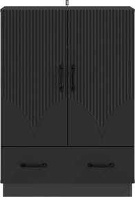 vidaXL Πλαϊνό γραφείο Μαύρο 66 x 34,5 x 92 εκ. Επεξεργασμένο Ξύλο