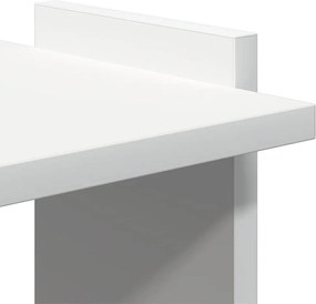 vidaXL Βιβλιοθήκη 3 επιπέδων Λευκό 60x30x120 cm Ξύλινη κατασκευή