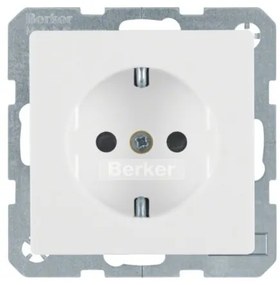 Πρίζα Σούκο Ασφαλείας Λευκό Berker 41236089 Hager-41236089-Λευκό 41236089