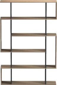 Βιβλιοθήκη Mito pakoworld sonoma-ανθρακί 108.5x25x161εκ