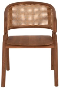 ΠΟΛΥΘΡΟΝΑ ΜΑΣΙΦ ΞΥΛΟ ΤEAK &amp; RATTAN ΠΛΑΤΗ ΦΥΣΙΚΟ 57x62x83Υεκ.HM9402.01