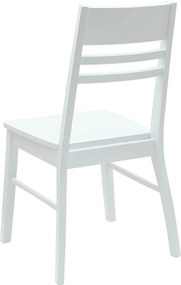 vidaXL Καρέκλες φαγητού 2 pcs Λευκό 43 x 54 x 89 εκ.