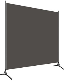 vidaXL Διαχωριστικό Δωματίου με Ανθρακί 175 x 180 εκ. Υφασμάτινο