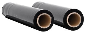 Stretch Film 2 τεμάχια Μαύρο 20 μm 50 cm x 300 m - Μαύρο