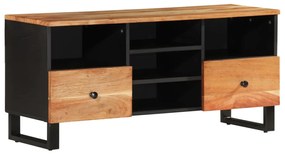 vidaXL Έπιπλο Τηλεόρασης 100x33x46 εκ. Μασίφ Ξύλο Ακακίας &amp; Επεξ. Ξύλο