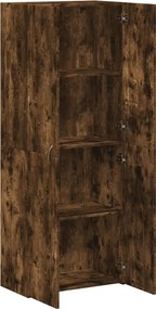 vidaXL Αρχειοθήκη Καπνιστή Δρυς 60x32x153 εκ. Επεξ. Ξύλο