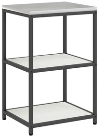 vidaXL Σετ Αποθήκευσης Κουζίνας 2 pcs Λευκό Ψυχρής έλασης χάλυβας