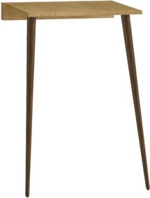 Κονσόλα επιτοίχια Moca Megapap χρώμα sapphire oak 60x22x77εκ.