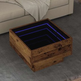 vidaXL Τραπεζάκι σαλονιού Παλαιό ξύλο 50 x 50 x 30 εκ