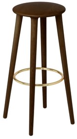 Σκαμπό Μπάρ Socialite 5881 47x77.5cm Dark Oak Brown Umage