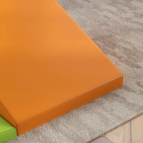 HOMCOM Σετ μαλακών τουβλών για παιδιά, παιχνίδι αναρρίχησης και μπουσούλημα, μαλακή δερματίνη, αφρός EPE, Πολύχρωμο