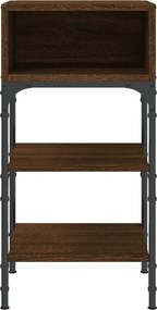 vidaXL Κομοδίνα 2 τεμ. Καφέ Δρυς 35x34,5x70 εκ. Επεξεργασμένο Ξύλο