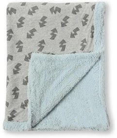 Κουβέρτα Fleece Αγκαλιάς (75x100) Minene Γκρι Κεραυνοί