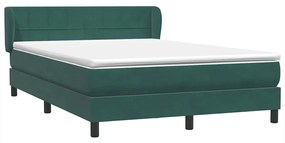 ΚΡΕΒΑΤΙ BOXSPRING ΜΕ ΣΤΡΩΜΑ ΣΚΟΥΡΟ ΠΡΑΣΙΝΟ 140X210ΕΚ. ΒΕΛΟΥΔΙΝΟ 3317526