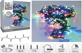 240 LED Φωτάκια - 18 Μέτρα - Χρονοδιακόπτης - Πολύχρωμο