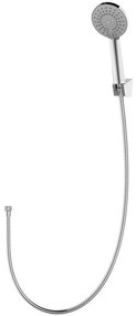 Τηλέφωνο Ντους Με Βάση &amp; Σπιράλ SET-DUO-C Chrome Karag Pvc,Abs