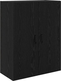 vidaXL Highboard Μαύρη Οξυά 69,5 x 34 x 180 εκ. Επεξεργασμένο Ξύλο