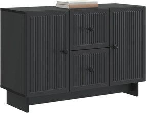 vidaXL Πλαϊνό γραφείο Μαύρο 89 x 34,5 x 60 εκ. Επεξεργασμένο Ξύλο