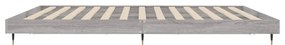 vidaXL Πλαίσιο Κρεβατιού Γκρι Sonoma 140x200 εκ. Επεξεργασμένο Ξύλο