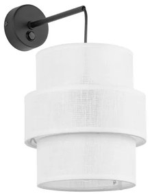 Απλίκα Φωτιστικό Τοίχου E27 15W IP20 Calisto TK Lighting-5956-Λευκό 5956
