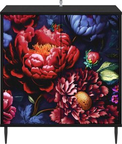 vidaXL Πλαϊνό γραφείο KIEL Μαύρη Δρυς 69 x 33 x 76 εκ.