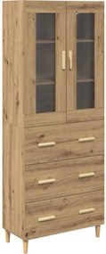 vidaXL Highboard Artisan Oak 69,5 x 34 x 180 εκ.