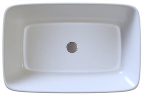 Sanitec Atlas 281 Νιπτήρας Συνθετικός Επικαθήμενος 56,5x39,5x12cm Metallic Ice