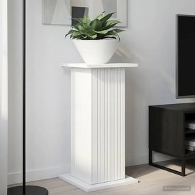 vidaXL Βάση φυτών Γυαλιστερό Λευκό 30,5 x 30 x 60,5 εκ