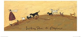 Εκτύπωση τέχνης Sam Toft - Walking Down to Happiness