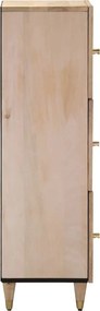 vidaXL Ντουλάπι 40 x 33 x 110 εκ. από Μασίφ Ξύλο Μάνγκο