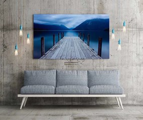 Πίνακας σε καμβά ποτάμι με βούνο KNV236 45cm x 65cm