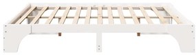 vidaXL Σκελετός Κρεβατιού Λευκό 180 x 200 cm Μασίφ ξύλο πεύκου