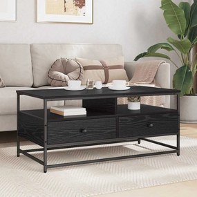vidaXL Τραπεζάκι σαλονιού Μαύρη Οξυά 100 x 51 x 45 cm