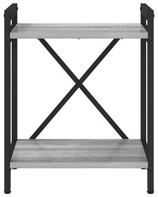 vidaXL Βιβλιοθήκη Γκρι sonoma 40 x 30 x 48.5 εκ Επεξεργασμένο ξύλο