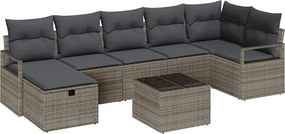 vidaXL Σετ Καναπέ με μαξιλάρι 4 pcs συνθετικό ρατάν