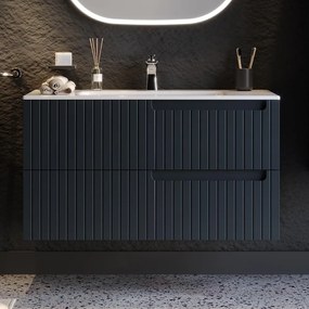 Bathroom bench with washbasin ENZA 100 Anthracite 101x46.5x52 cm 101x46.5x52 εκ.