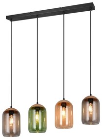 Φωτιστικό Κρεμαστό Trio Lighting CORK 364600417 Μαύρο Ματ (Black Mat)