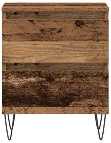 vidaXL Κομοδίνα 2 τμχ Παλιό Ξύλο 40x35x50 εκ. Συνθετικό Ξύλο