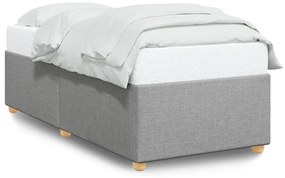 Σκελετός Κρεβατιού Χωρίς Στρώμα Αν. Γκρι 80x200 εκ. Υφασμάτινο