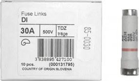 Φυσίγγια κυλινδρικά τύπου ΔΕΗ DI Ε16 30Α πορσελάνης WEBER